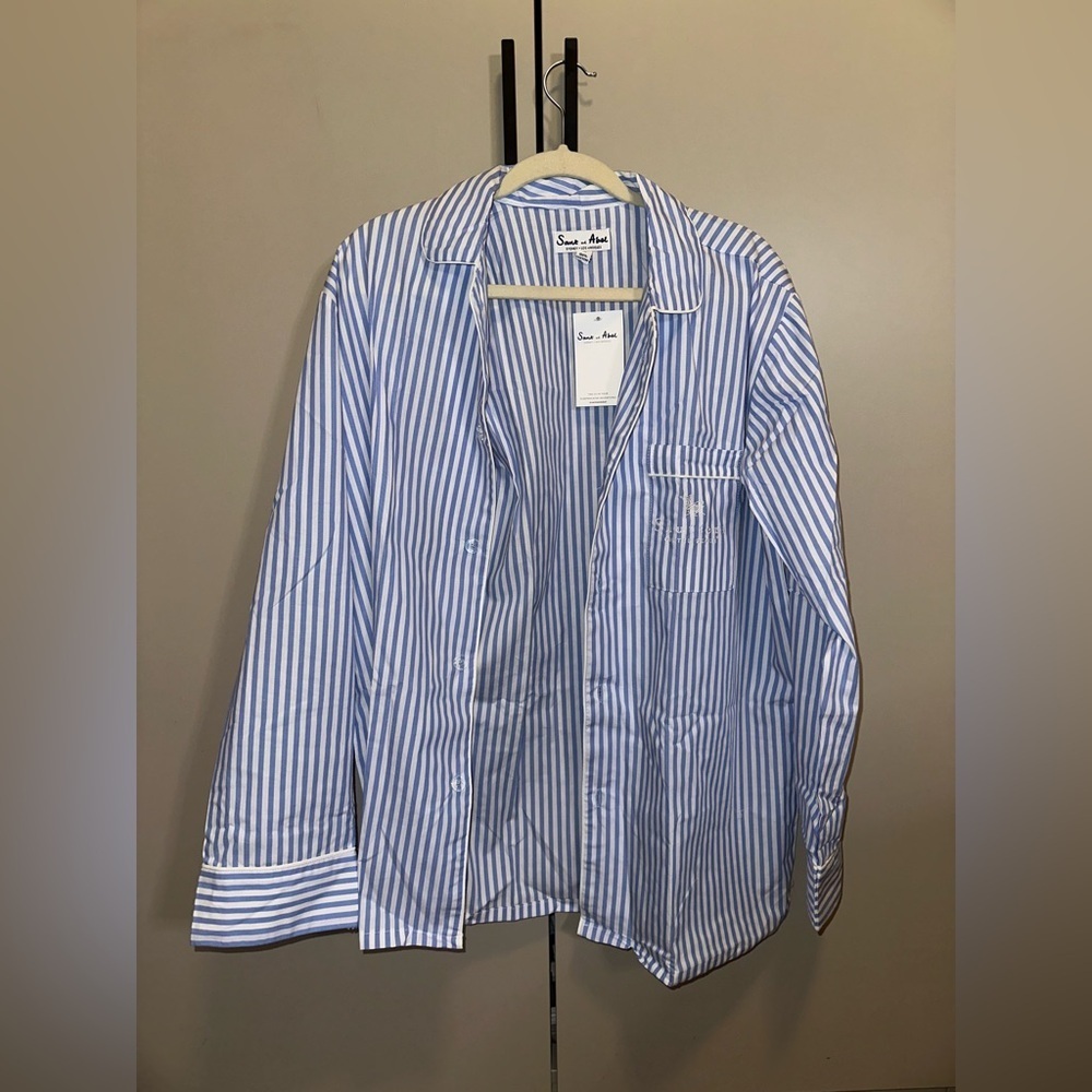 NWT Sant and Abel BRADDOCK Classic Night Shirt SHUTTERS HOTEL Size Medium - Picture 5 of 9